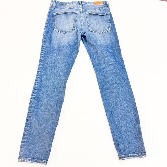 Madewell 9" Mid-Rise Skinny Denim Jeans Distressed Style Size 30 - Picture 3 of 8